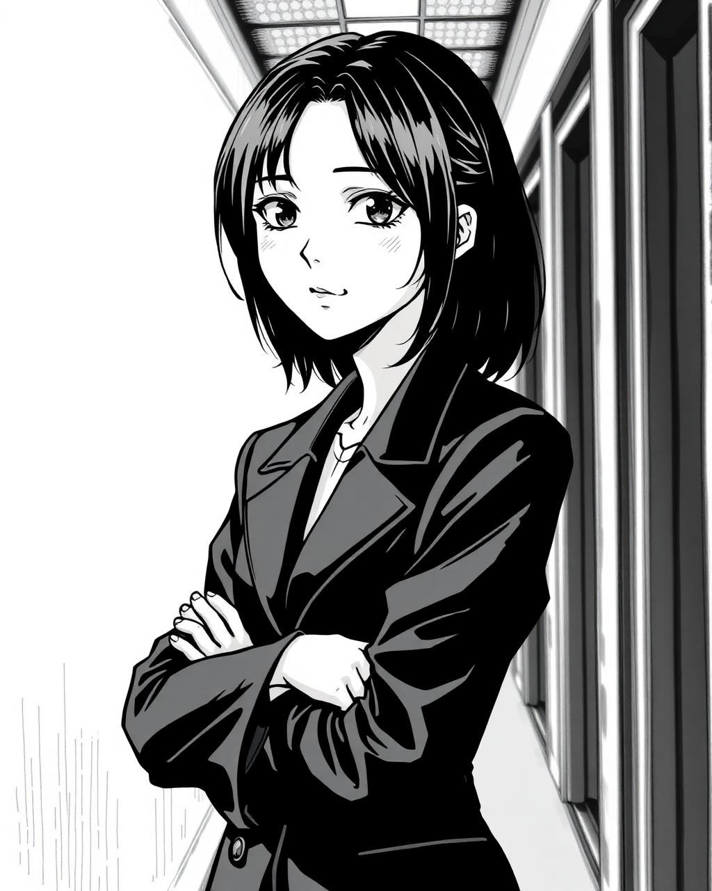 Salonun diğer ucunda, kalabalığın içinde sakin duran genç bir kadın: Aiko Mizuhara. Elinde küçük bir defter, dudağında yarım bir gülümseme.